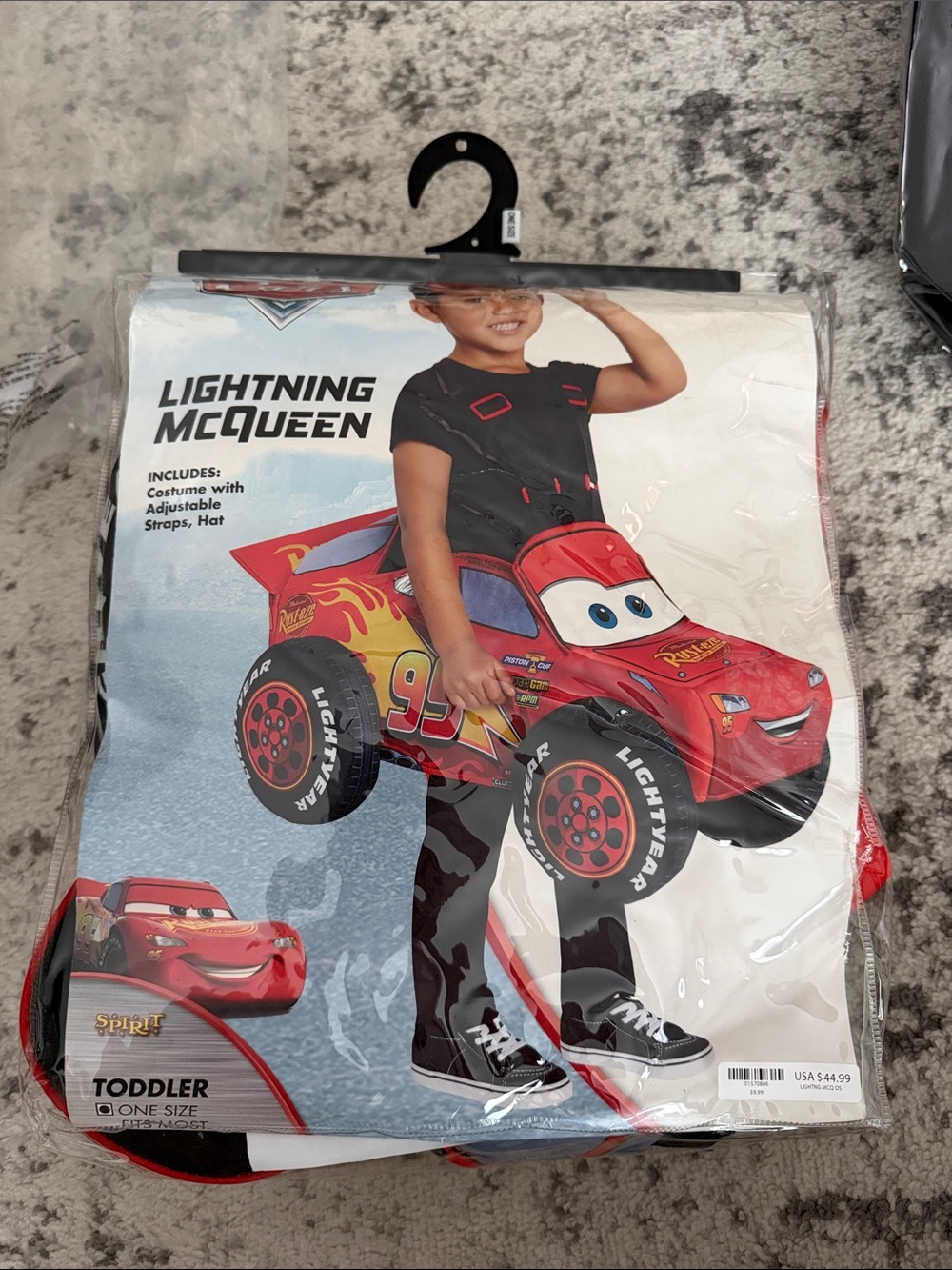 Disney Lightning McQueen Toddler Costume - Red, Black, Yellow